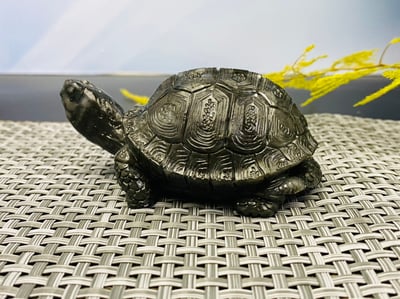 壽山峨嵋石精雕作品【長壽龜】3
