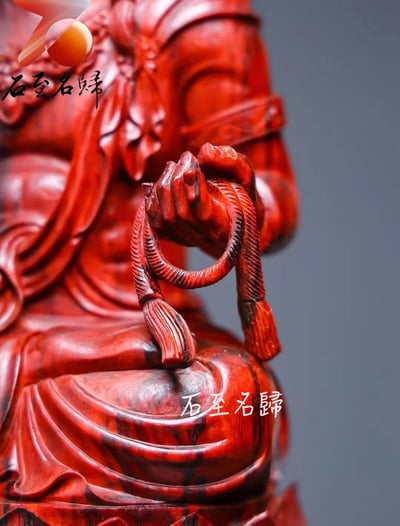 印度小葉紫檀 清刀手作【不動明王】高27公分8