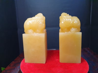 印尼金凍石【貔貅對章】3