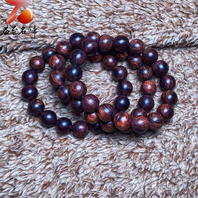 海南黃花梨 紫油梨老料12mm/10mm手珠2