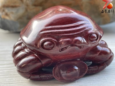 印度小葉紫檀高油密二膘料 湘工手作【八方來財】2