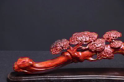 印度小葉紫檀【靈芝如意】2