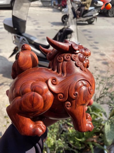 東藝雕刻創始人李青云親工手作 【招財貔貅】3