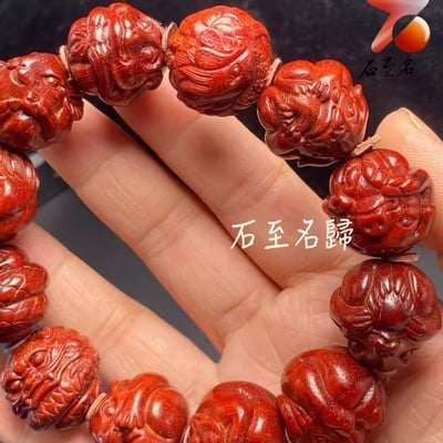 印度小葉紫檀高油密老料【十二生肖20mm手珠】3