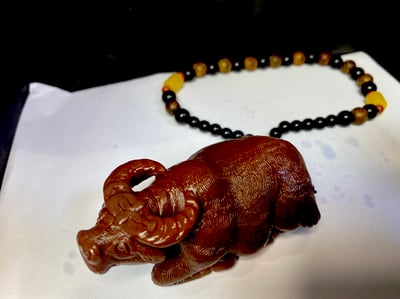 月尾紫手把件【紅紅火火】5