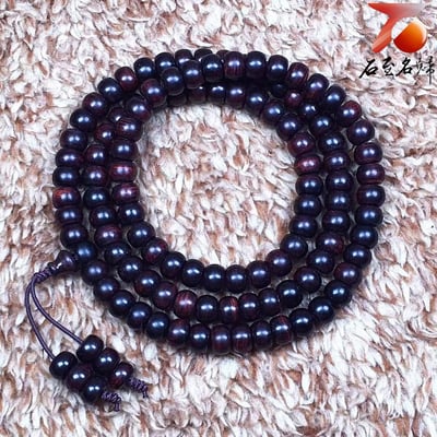 海南黃花梨 紫油梨老料5mm×7mm×108+6顆1