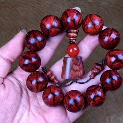 海南黃花梨野生料19.5mm手珠4