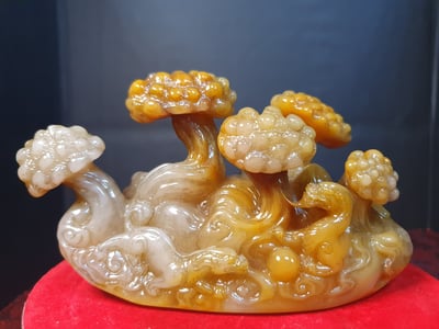 壽山石擺件【心有靈犀】1