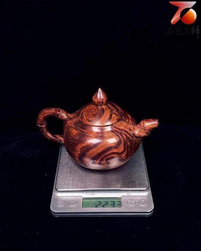 海南黃花梨野生料【把把壺（福）】重量223公克7