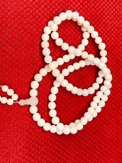 純天然 【硨磲圓珠手串108顆】7
