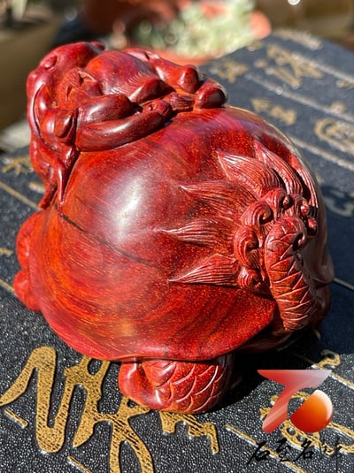 印度小葉紫檀樹心料 湘工手作【龍龜】4