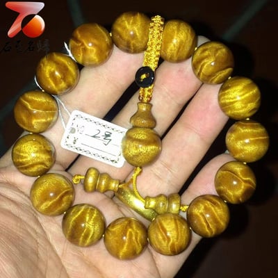 千年精粹 傳世之選 金絲楠木小葉楨楠千年老料龍膽王15mm手串2