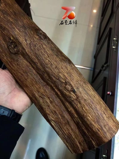 純天然達拉干沉香 黑油圓棍料6