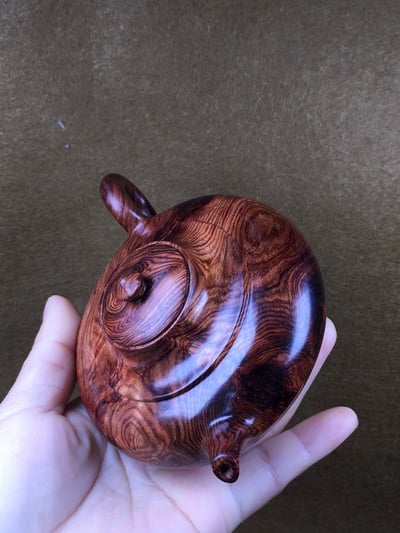 海南黃花梨油梨野生老料【精品壺】2