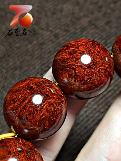 印度小葉紫檀超爆滿瘤疤20mm手珠【威震星辰】3