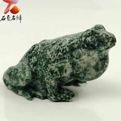 貴州頂級玉化蛇紋石【碧祥蛙】8