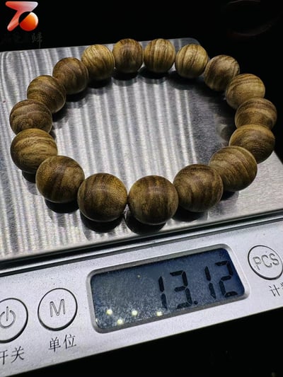 天然野生達拉干沉香12mm手串6