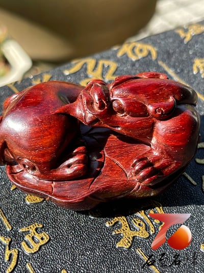 印度小葉紫檀高油密二膘材質 湘工手作【螭龍】6