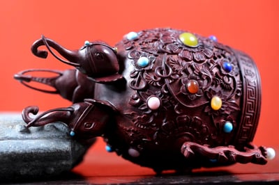 印度小葉紫檀名家復刻【金甌永固杯】3