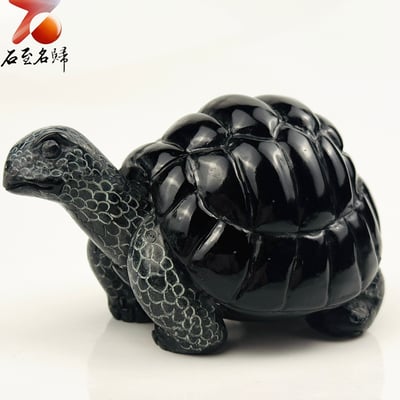 丹東石純手工雕烏龜 張國民雕刻家作品【墨嶺象龜】靜而不凡 穩若山嶺2