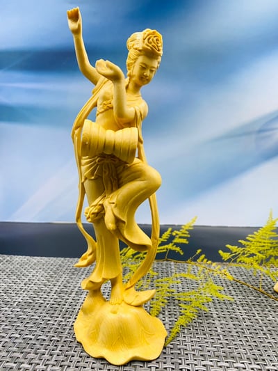 大葉黃楊木【飛天四音】中式古典雅件4