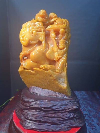 寮國北部田黃系列【招財進寶】2