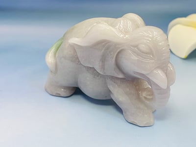 天然A貨 紫糯米種翡翠 附收藏證書【福象】5