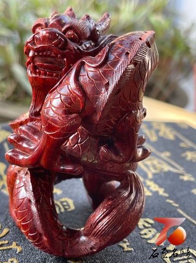 印度小葉紫檀高油密二膘材質 湘工手作【四大神獸】17