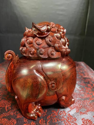 印度小葉紫檀【望天吼香爐】2