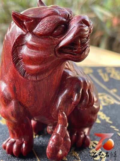 印度小葉紫檀高油密二膘材質 湘工手作【四大神獸】22