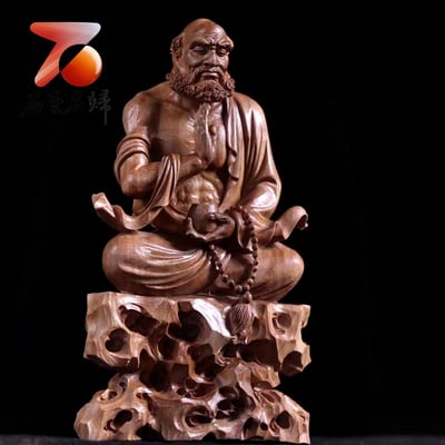 印度老山檀香清刀造像【禪宗達摩祖師】6