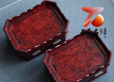 印度小葉紫檀滿瘤疤料 帶金星全獨版【招財瑞獸首飾盒】2