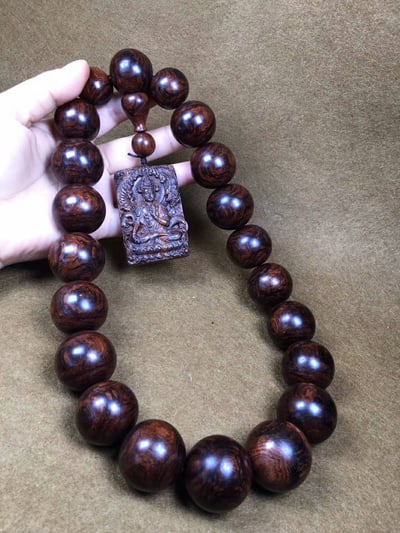 海南黃花梨-紫油梨野生老料【精品手持】一木得品7