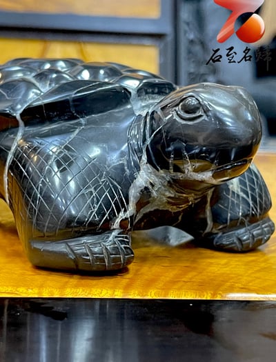 龜甲石重量級1.7公斤作品 手工雕烏龜 【盤古神龜】2