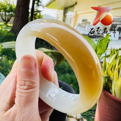 和田玉糖白極品玉鐲｜脂白凝潤・糖韻流光2