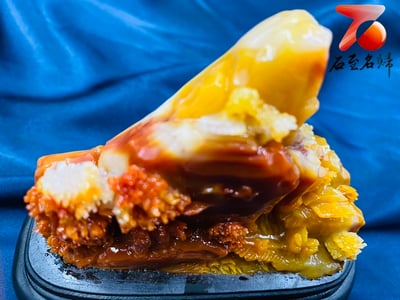 老撾北部田黃石雕件 老師傅手工雕【深山雅聚】 附精美收藏禮盒4