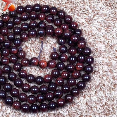 海南黃花梨 限量三串 紫油梨老料12mm×108+6顆2