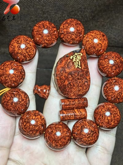 印度小葉紫檀 頂級泥料爆滿葡萄纓子瘤疤【寶】3