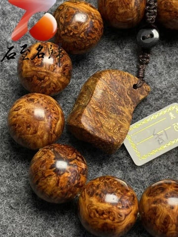 極品收藏 太行崖柏雪花瘤20mm手珠2