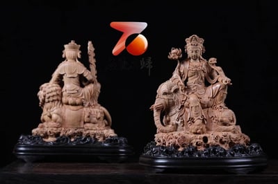 印度老山檀香黑肉手作【文殊普賢】7