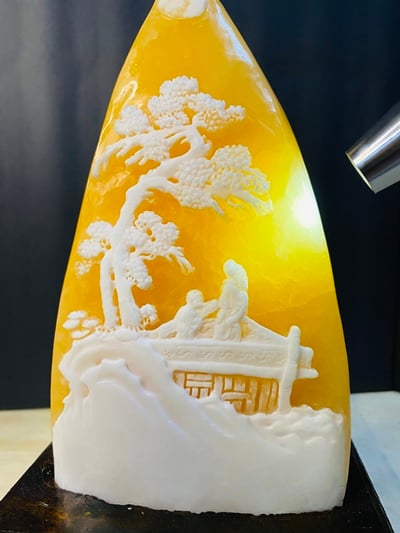 金水凍石【爺孫情】5