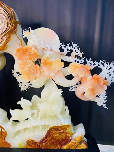 阿富汗紅花冰玉【鹿鹿發財】3