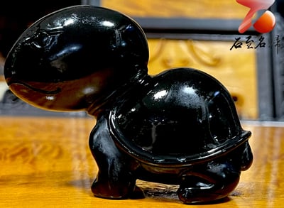 丹東石純手工雕烏龜 【蛋頭龜】張國民老師作品1