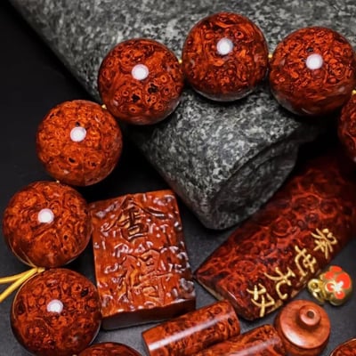 印度小葉紫檀18mm手珠【舉世無雙】2