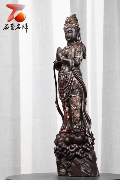 印度小葉紫檀【合掌觀音】7