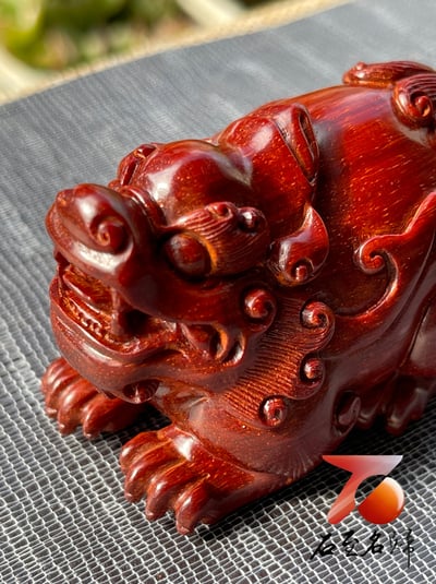 印度小葉紫檀高油密二膘材質 湘工手作【貔貅】9