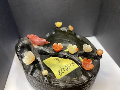 壽山石結晶桃花紅白芙蓉【喜上梅梢】4