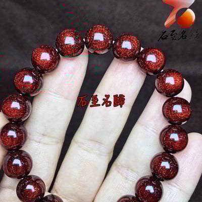 天然 精選印度小葉紫檀360度爆滿大龍鱗+爆滿金星10mm手珠7