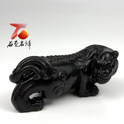 壽山豆耿石 手工精雕作品【鎮宅納福瑞獸】5