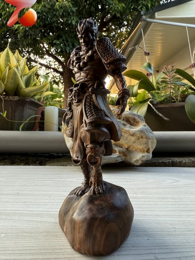 傳奇再現 神話入木三分 海南梧桐木【西遊記-黑神話悟空】高17.5公分6